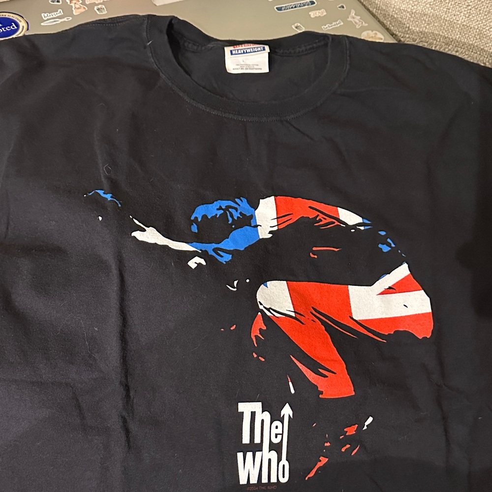 The Who Hanes Black Tee with Colorful Graphic